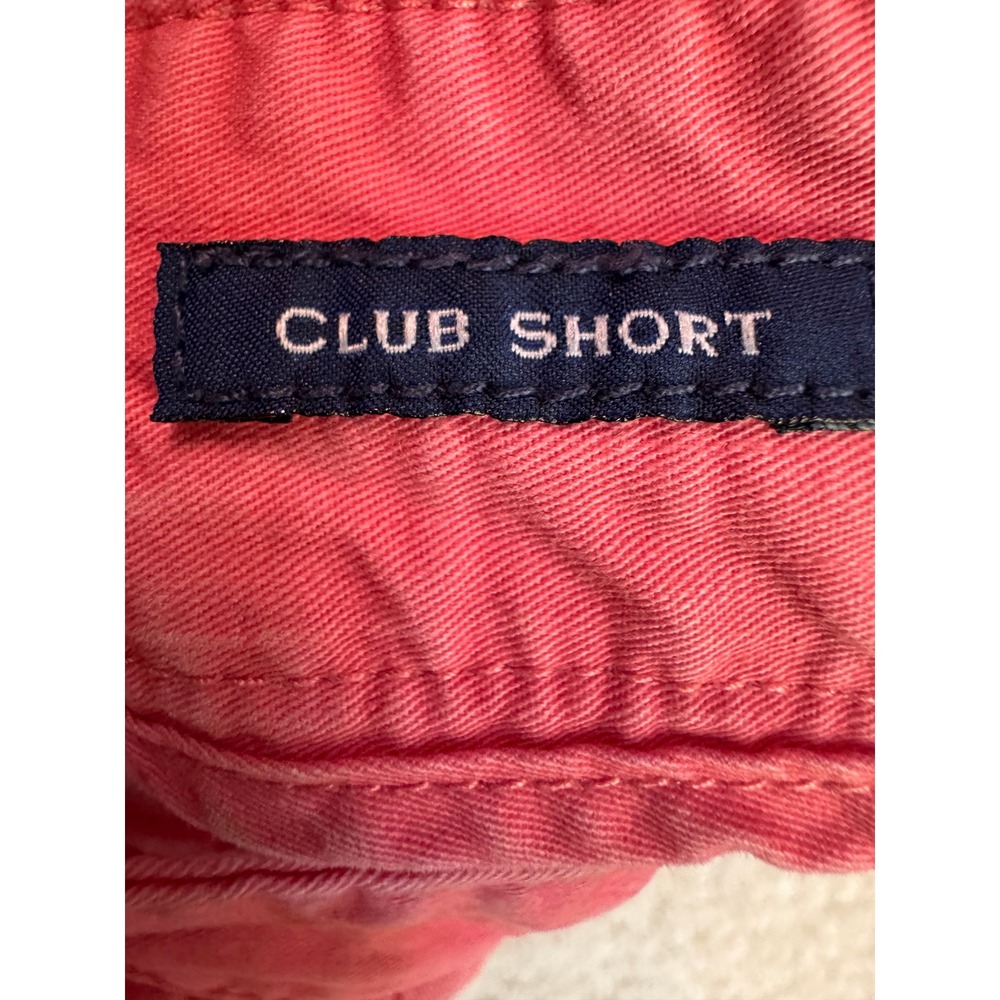 Vineyard Vines Mens Club Short Salmon Pink Cotton Twill Chino Shorts Size 38 - Picture 4 of 6